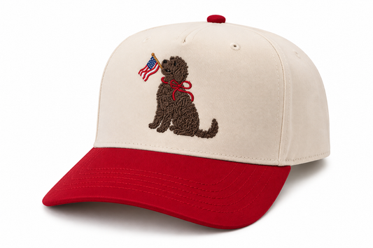 Patriotic Goldendoodle