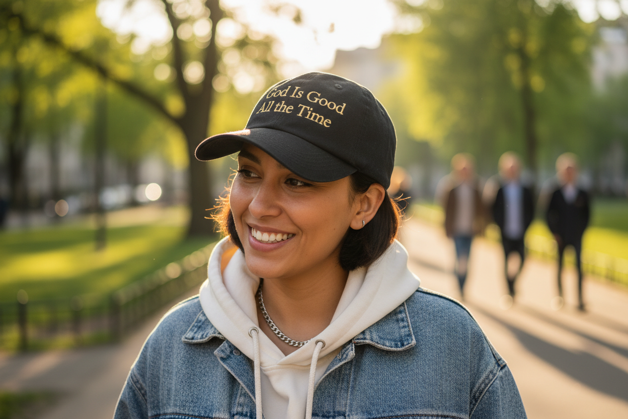 God Is Good All the Time hat lifestyle photo