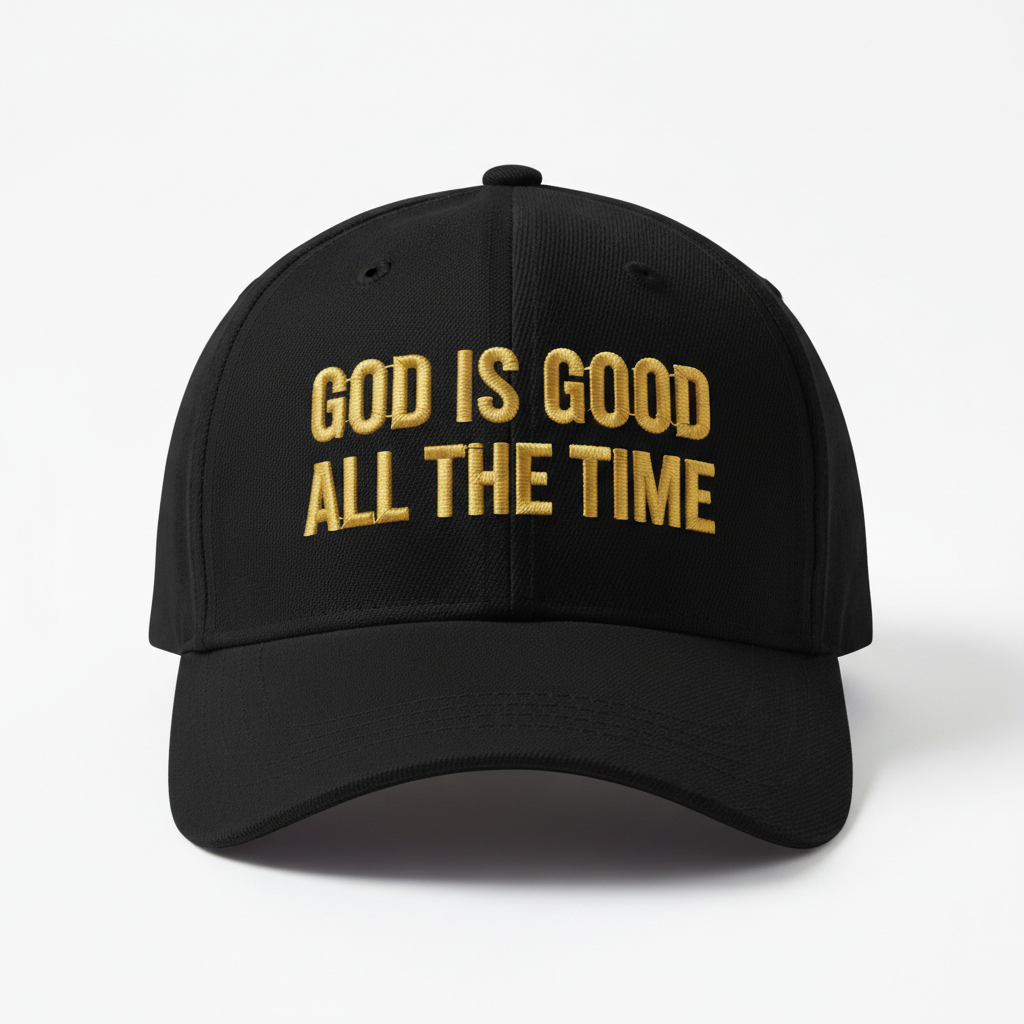God Is Good All the Time hat product shot